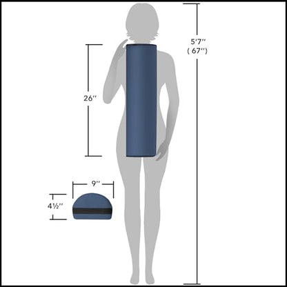 Saloniture Jumbo Half Round Massage Table Bolster Under-Knee Pillow Pad - 26 x 9 x 4.5 Inch - Blue - color: Blue