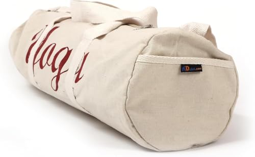 KNK Yoga Mat Bag, Cotton Canvas Carrier with Adjustable Strap