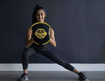 Hyperwear SandBell PRO Sandbag for Working Out - Heavy-Duty Pre-Filled Neoprene Weight with Clean USA Sand & Kettlebell Alternative for Slams, HIIT & Strength - Textured Grip, No-Leak (6-70 lb)