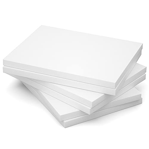 GOTIDEAL Stretched Canvas, 12x16 Inch Set of 6, Primed White - 100% Cotton Artist Canvas Boards for Painting, Acrylic Pouring, Oil Paint Dry & Wet Art Media | 100% Cotton Artist Canvas Boards for Painting, Acrylic Pouring, Oil Paint Dry & Wet Art Media -