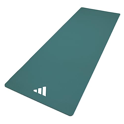 adidas Yoga Mat - Eco Friendly - Non Slip, Durable Textured Surface, 8mm - color: Raw Green
