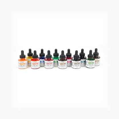 Dr. Ph. Martin's Hydrus Fine Art Watercolor (Set 2) Watercolor Set, 1.0 oz, Set 2 Colors, 1 Set of 12 Bottles