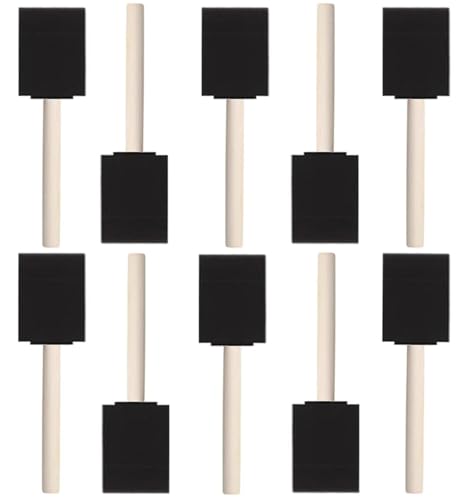 10 PCS Foam Paint Brushes, 1.6 Inch Sponge Brush for Painting, Staining, Varnish, Touch Up, DIY Craft Art Projects - size: 20 Packs 1.6 inch
