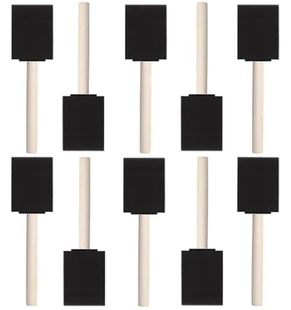 10 PCS Foam Paint Brushes, 1.6 Inch Sponge Brush for Painting, Staining, Varnish, Touch Up, DIY Craft Art Projects - size: 20 Packs 1.6 inch