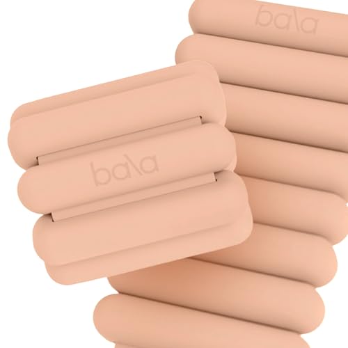 Bala Bangles Wrist & Ankle Weights for Women & Men, Home Gym Equipment | Adjustable Weighted Bands for Arm & Legs Workouts - Pilates, Yoga, Walking, Barre, & Strength Training Exercise - color: Sand, size: 3 LB