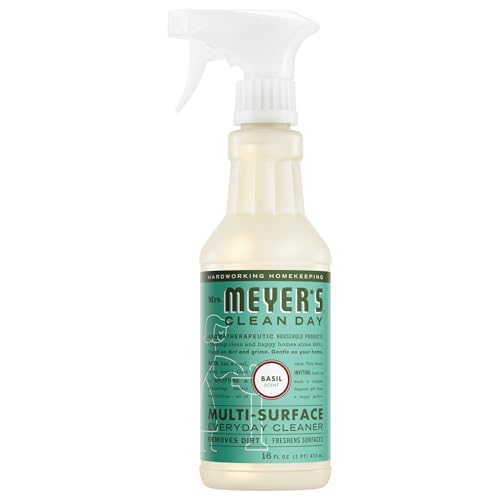 MRS. MEYER'S CLEAN DAY All-Purpose Cleaner Spray, Basil, 16 fl. oz - size: 16 Fl Oz (Pack of 1)