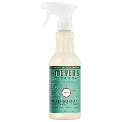 MRS. MEYER'S CLEAN DAY All-Purpose Cleaner Spray, Basil, 16 fl. oz - size: 16 Fl Oz (Pack of 1)