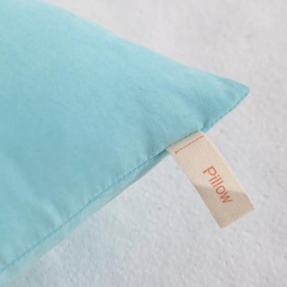 NTBAY Toddler Pillows, Set of 2, 13"x18", Aqua - color: Aqua, size: 13"x18"