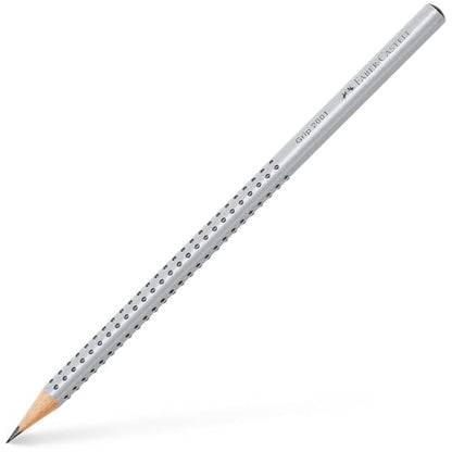 Faber-Castell Geometry & Drawing Set | Quick Set Compass, 3 HB Grip 2001 Graphite Pencils & Dust-Free Eraser Bundle | for Maths, Technical Drawing, Sketching | in Envelope Gift Packaging (Blackstone)