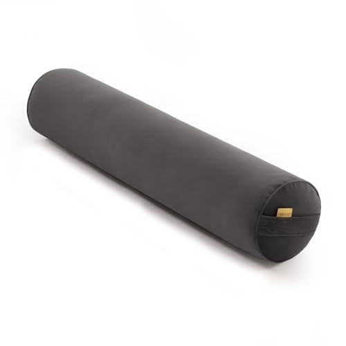 Body Pillow for Adults,Long Round Pillow,Big Cylindrical Pillow,Large Full Bolster Pillows for Side Sleepers (Steel Gray, 39.37"*7.87") - color: Steel Gray, size: 39.37"*7.87"