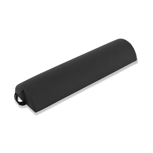 Massage Half Round Bolster Pillow 21.5" L X 6" W - color: Black, size: Small Half-round 612