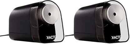 X-ACTO XLR Electric Pencil Sharpener Black (ELM1818X) 1 Count (Pack of 2) - size: 1 Count (Pack of 2)