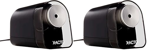X-ACTO XLR Electric Pencil Sharpener Black (ELM1818X) 1 Count (Pack of 2) - size: 1 Count (Pack of 2)