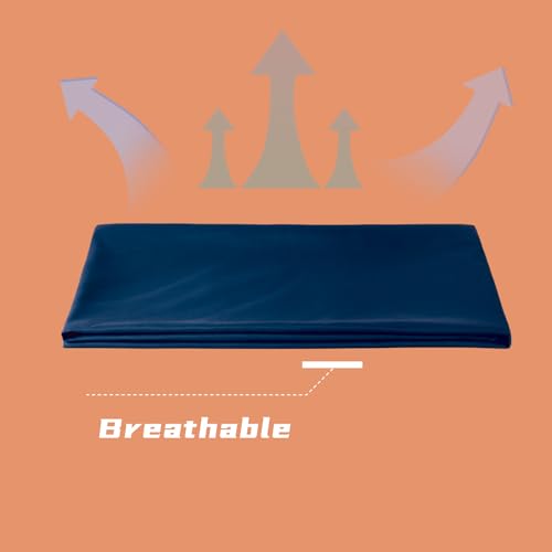 Weighted Blanket Cover, 48 * 72, Dark Blue, Heavy Weighted Blanket Cover, 48x72, 8 Ties, Zipper on Long Side - color: Dark Blue, size: 48*72
