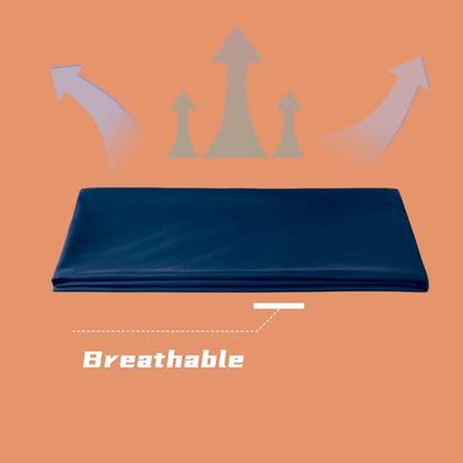 Weighted Blanket Cover, 48 * 72, Dark Blue, Heavy Weighted Blanket Cover, 48x72, 8 Ties, Zipper on Long Side - color: Dark Blue, size: 48*72