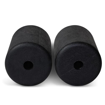 WF Athletic Supply PU/Foam Foot Pads, Foam Roller for Exercise Machines Equipment Replacements, Roller Pad for Leg Extension, PEC Deck Pads for Weight Bench, Sold by Pair (7” x 4.5” OD x 0.875” ID) - color: 7” X 4.5” Od X 0.875” Id