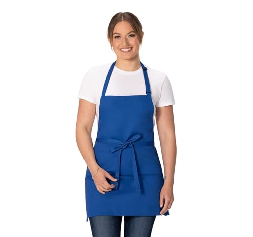 Chef Works Unisex Three Pocket Apron - color: Royal