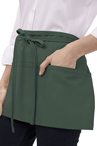 Chef Works Unisex Waitress Apron - color: Hunter Green