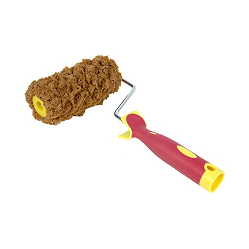 Hanroy Sponge Paint Roller Small 5" for Texture Painting Decorators Brush Tool, Fast and Easy Pattern Art Sponge Roller for Home Wall(RM458K) | 5-Inch Sea Sponge Roller For Faux Finish & Texture Painting. Sponge Patterns On Walls & Ceilings.Washable & Reu