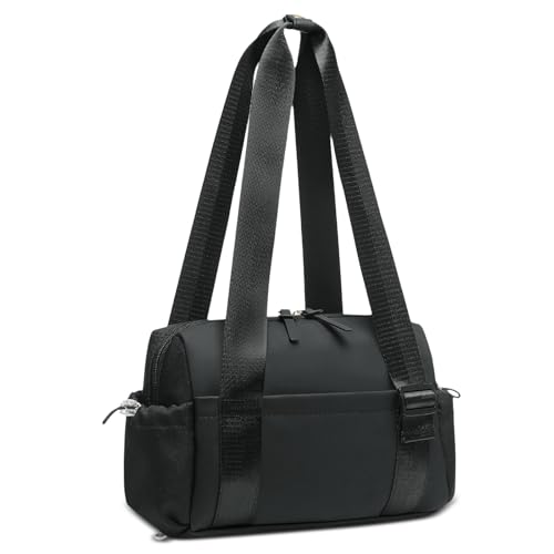 Mini Gym Bag, Small Gym Bag w/Wet Compartment for Women Black - color: Black