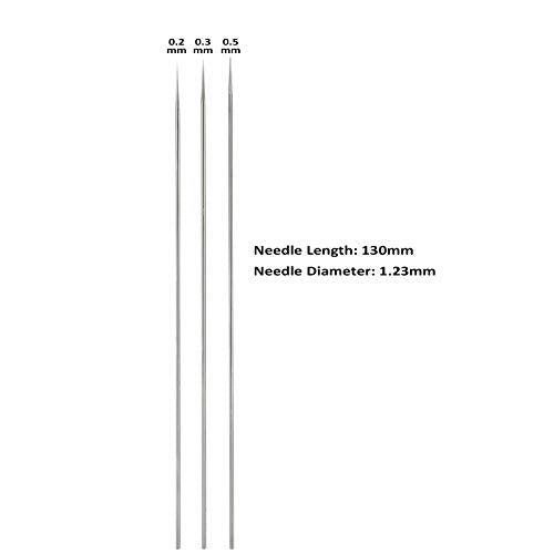 0.2mm, 0.3mm, 0.5mm Airbrush Nozzles and Needles Replacement Parts with 11 in 1 Airbrush Cleaning Repair Tool for Airbrush Gun - size: 0.2mm, 0.3mm,0.5mm/Cleaning Kit