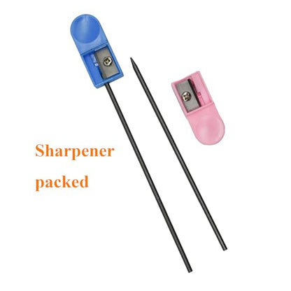 400 Pcs 2.0mm Mechanical Pencils Leads 2B Pencil Refills | 2.0mm Bold Thick Pencil Leads With 2 Sharpeners And 2 Tubes For Drafting Sketching Artist School Office Students Stationery ﻿