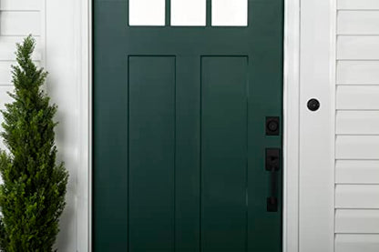 Rust-Oleum Stops Rust Door & Trim Paint, Satin Vermont Green | Ultimate Durability on Metal, Wood and Fiberglass | Durable Chip and Fade Resistance | Smooth Finish | Indoor and Outdoor - color: Satin Vermont Green