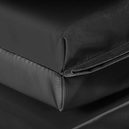 We Sell Mats Gymnastics Mat, Folding Tumbling Mat, Portable with Hook & Loop Fasteners - color: Black, size: 4 ft x 8 ft x 1.5 in