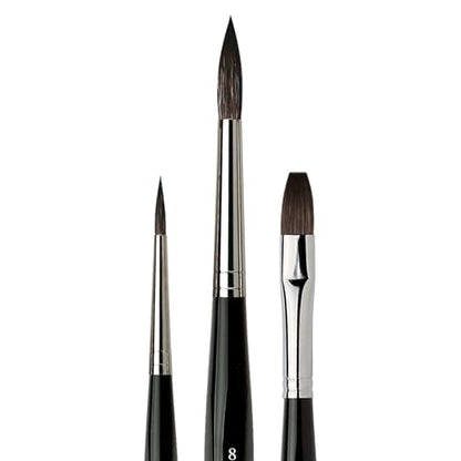 da Vinci Watercolor Series 5386 Casaneo Paint Brush Set, New Wave Synthetics, 3 Brush Set - style: Casaneo Starter Set