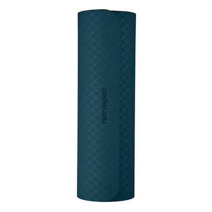 Retrospec Zuma 1/2" Yoga Mat Non Slip Exercise Mat For Pilates, Workout - color: Ocean Blue