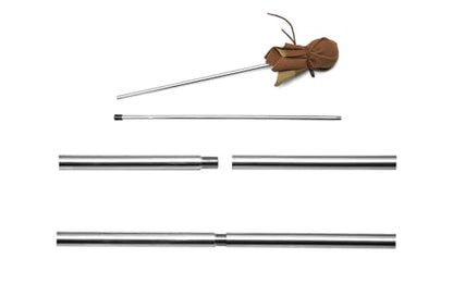 Mahl Stick for painting,Steadying Painter Hand,31.5 Inches stainless steel Mahl Stick,with Artificial Leather, Artists Painting Hand Rest Tool