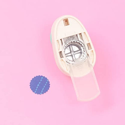 Craftelier - Scalloped Circle Punch 1" (2.54 cm) Diameter | Hole puncher, scrapbooking and crafts projects, lever punch, for paper and cardstock, size 2.75 x 1.77 x 2.36 in - size: Pack of 1: 1" Diameter