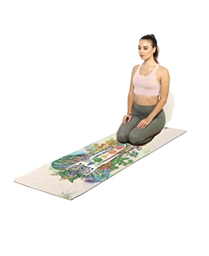 Shakti Warrior Pro Hemp Mat, Non Slip, 72 x 24 Inch, 3mm Thick - color: Elephant