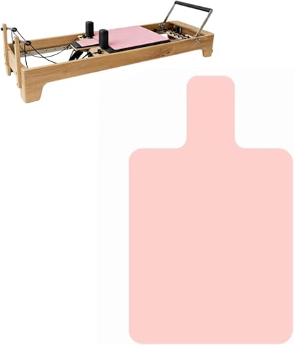 Non-Slip Pilates Reformer Mat Towel, Microfiber Sweat Cover with Silicone Dots, Extra Thick & Quick Dry for Reformer, Yoga, Home Gym Workout, Machine Protection & Hygiene - color: Pink