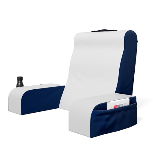 Kolbs Wedge Reading Pillow, Cushion with Arms for TV, Books, Nursing, Back - Bed Pillow for Sitting Up in Comfort, Plush Backrest Pillow. Sit Up in Comfort. (19" Wedge Reading - Blue) - size: 19" Wedge Reading - Blue