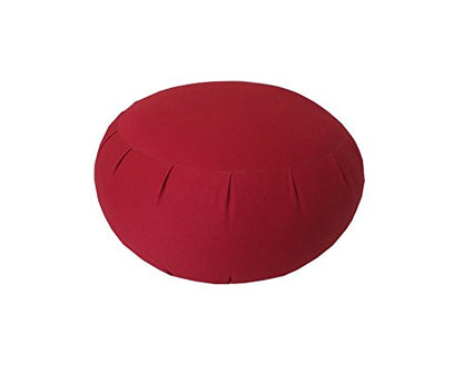 Buckwheat Zafu Meditation Cushion - color: Red