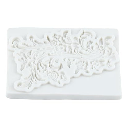 Baroque Silicone Mold Baroque Relief Flower Polymer Clay Molds | Jewelry Making Epoxy Resin Casting Air Dry Polymer Clay Craft - color: Style R