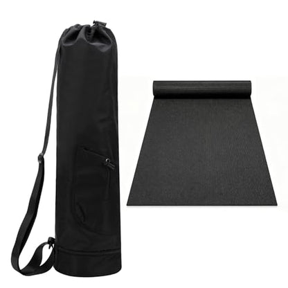 Yoga Mat Bag Compatible with Gaiam,Large Capacity | Yoga Mat Carrier with Adjustable Strap, Water Bottle Pocket & Bottom Wet Pocket, Functional Yoga Mat Holder for Women and Men