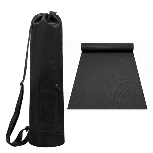 Yoga Mat Bag Compatible with Gaiam,Large Capacity | Yoga Mat Carrier with Adjustable Strap, Water Bottle Pocket & Bottom Wet Pocket, Functional Yoga Mat Holder for Women and Men