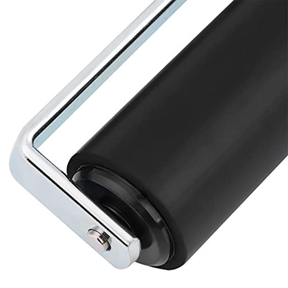 8 Inch Rubber Brayer Roller for Printmaking, Heavy Duty Ink Applicator with Non-Slip Handle