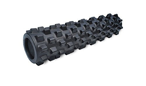 RumbleRoller Extra Firm Foam Roller Deep Tissue Massage Roller for Muscle Recovery (22 Inches Midsize) - size: Midsize