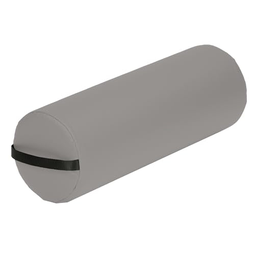 EARTHLITE Bolster Pillow Jumbo – Durable Massage Bolster, 100% PU Upholstery incl. Strap Handle - color: Sterling