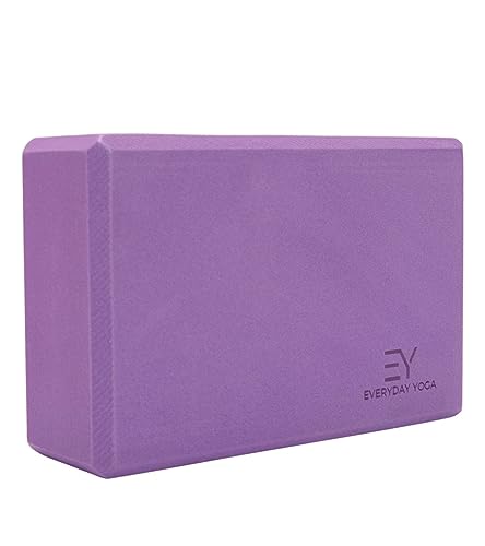 Everyday Yoga Premium Foam Block, 3in/4in/5in Thick, Multi Colors, 1 Block - color: Plum, size: 3 Inch Thick