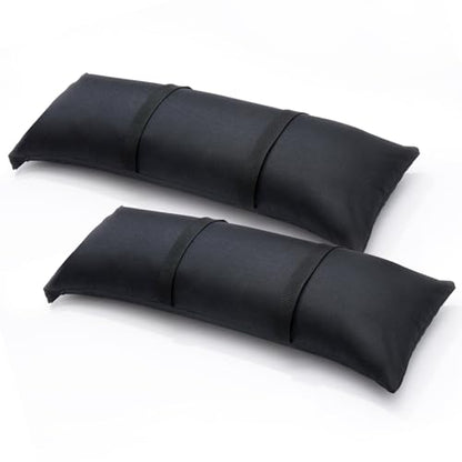 Sand Bags for Weight, 2 x 44 LBS Fillable Black SandBags | 800D Oxford Fabric Sand Bags for Umbrella Base, Outdoor Patio Umbrella Stand, Trampoline Legs(Without Sand)(2, black)