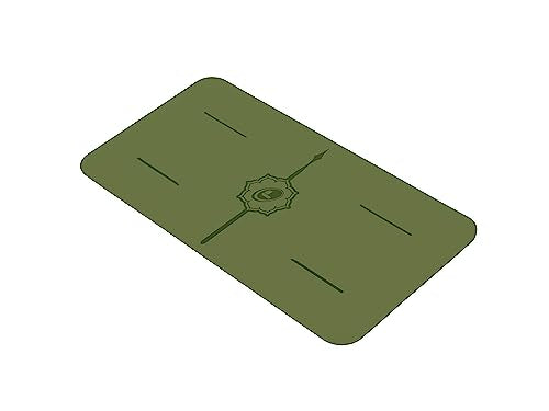 Liforme Yoga Pad - Revolutionary Alignment System, Advanced Non-Slip Grip | Eco-friendly, Non-Toxic, Sweat-Resistant, 4.2mm thick pad for knee, elbow and hand support during Yoga, Free Yoga Bag - color: Olive