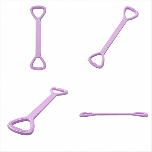 Figure 8 Resistance Band for Workout, Stretching, Yoga, Pilates, Physical Therapy and Home Fitness, TPE Exercise Band - color: Purple