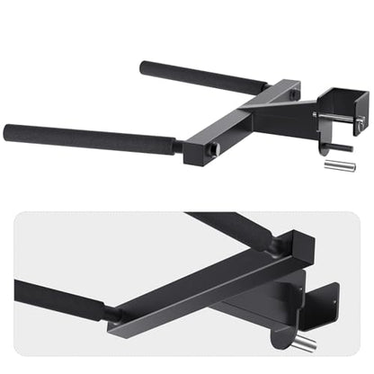 SELEWARE Squat Rack Attachment for Power Cage with 5/8" or 1" Holes - color: A: Dip Bar Attachment(3x3 Rack, 5/8 & 1" hole)