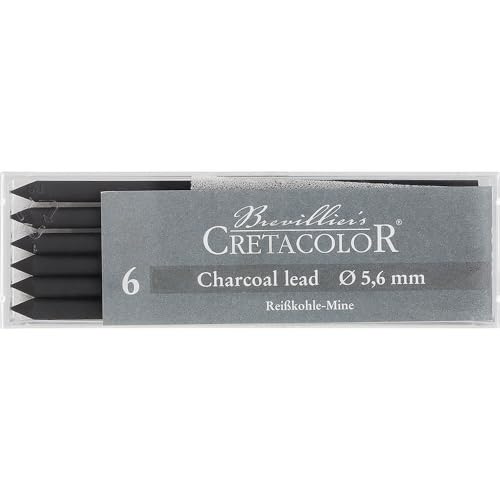 Cretacolor Charcoal Lead, Charcoal Lead Soft Box of 6 - style: Charcoal Soft