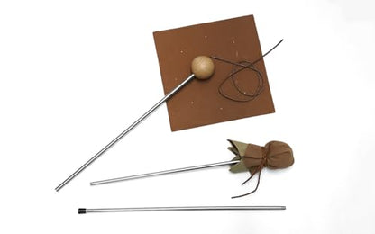 Mahl Stick for painting,Steadying Painter Hand,31.5 Inches stainless steel Mahl Stick,with Artificial Leather, Artists Painting Hand Rest Tool