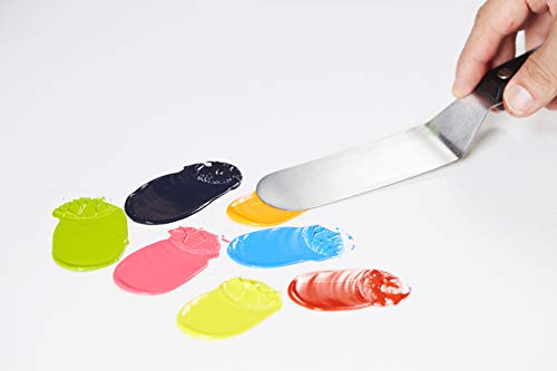 Liquitex Professional Freestyle Small Painting Knife, No. 7 | Rustproof Stainless Steel Knife Blade, Non-Slip Ergonomic Handle for Grip, Riveted Handle for Durability - size: Small, style: No. 7